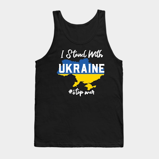 I Stand With Ukraine Tank Top by The Christian Left